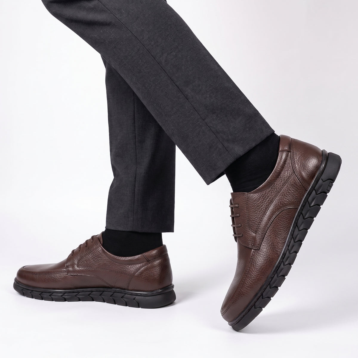 Derbies en Marron – Confort Premium
